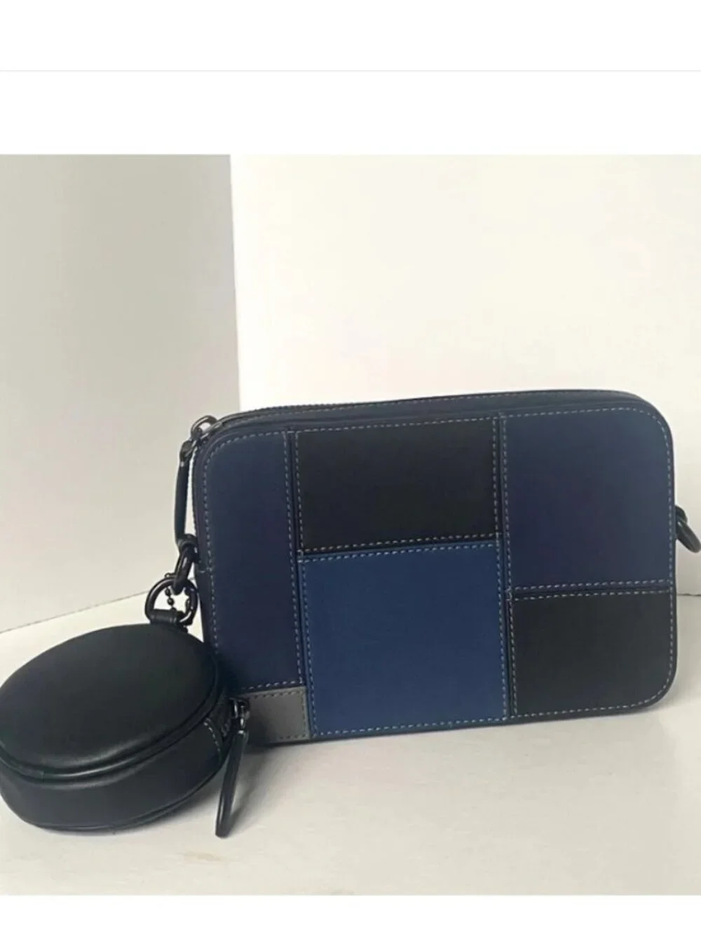 Coach Charter Crossbody 19 Patchwork Blue Leather | Men’s CW672